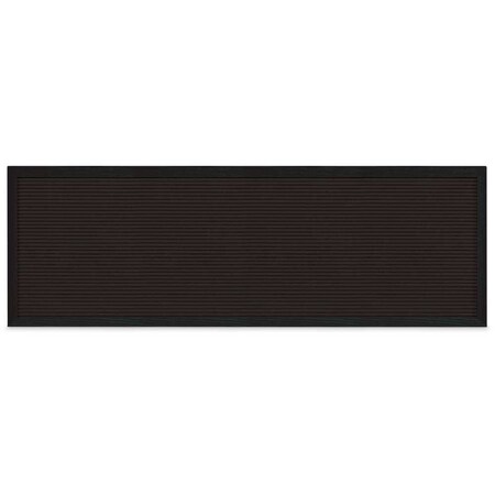 United Visual Products Sliding Door Indoor Enclosed Corkboard, 4 UV9025ACS-WHITE-BLACK